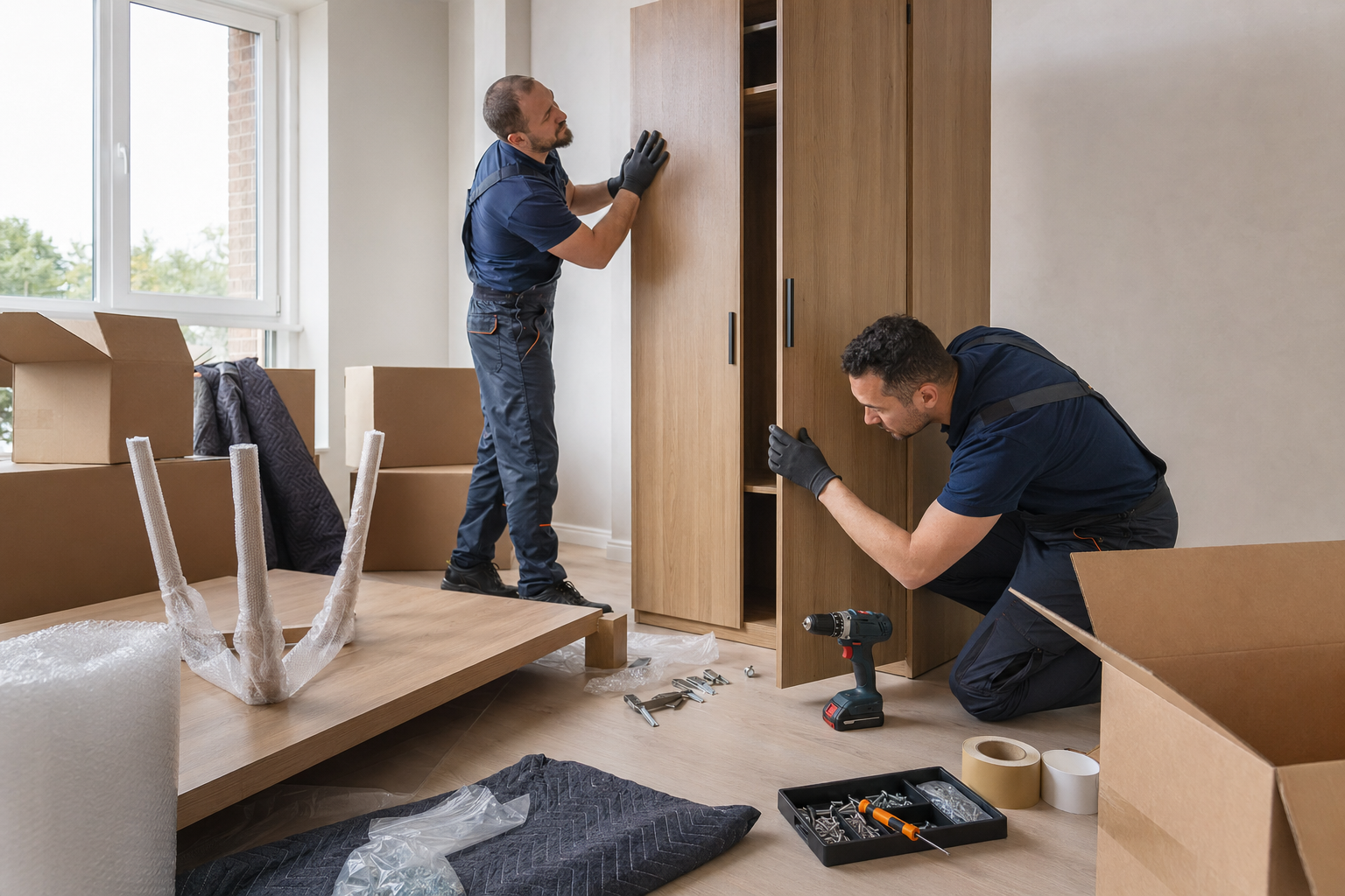 Сборка мебели после переезда: чек-лист проверки, риски повреждений и следующий шаг